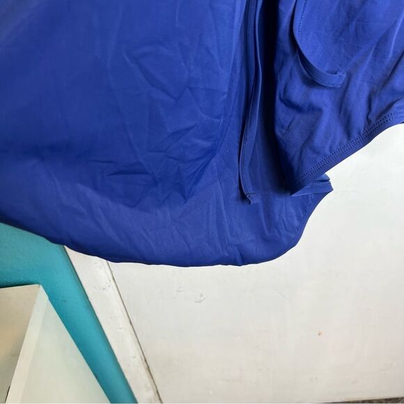 La Blanca Women's Swimsuit Plus Size Petal Pusher Midnight Blue Mio One Piece - Picture 8 of 10